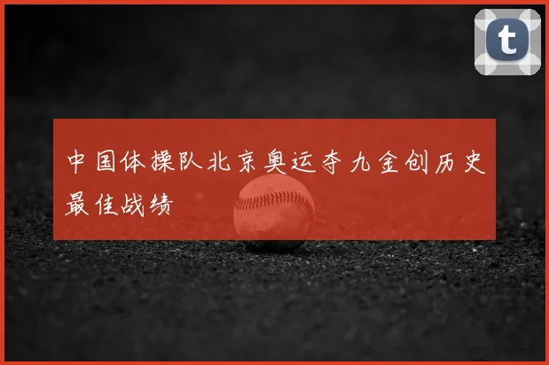 中国体操队北京奥运夺九金创历史最佳战绩